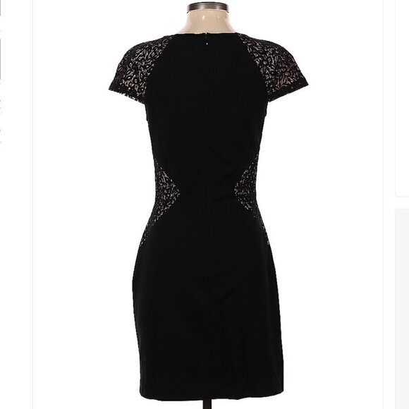 ERIN by Erin Fetherston LBD Black & Pink Dress Size 4 - Picture 2 of 3